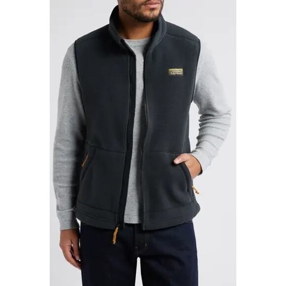 L.L. Bean Mountain Classic Full-Zip Fleece Vest in Gray - Size L - Picture 1 of 7